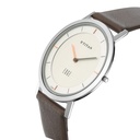Titan Edge Silver Dial Analog Stainless Steel Leather Strap Watch for Men