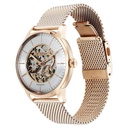 Titan Skeletal Automatic Gold Dial Gold Stainless Steel Strap Watch for Men