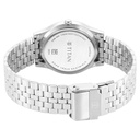 Titan Karishma Zing Quartz Analog Green Dial Silver Stainless Steel Strap Watch For Men