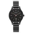 Titan Karishma Quartz Analog Black Round Dial Black Stainless Steel Strap Watch For Women