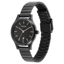 Titan Karishma Quartz Analog Black Round Dial Black Stainless Steel Strap Watch For Women
