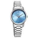 Titan Karishma Quartz Analog Blue Dial Silver Stainless Steel Strap Watch For Women