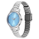 Titan Karishma Quartz Analog Blue Dial Silver Stainless Steel Strap Watch For Women
