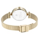 Titan Raga Showstopper Quartz Analog Silver Dial Golden Metal Strap Watch For Women