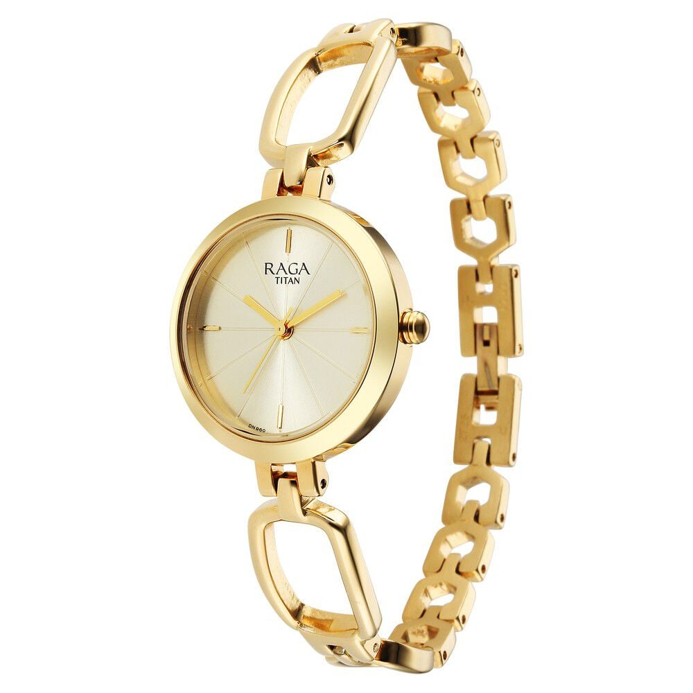Titan Raga Champagne Dial Watch for Women