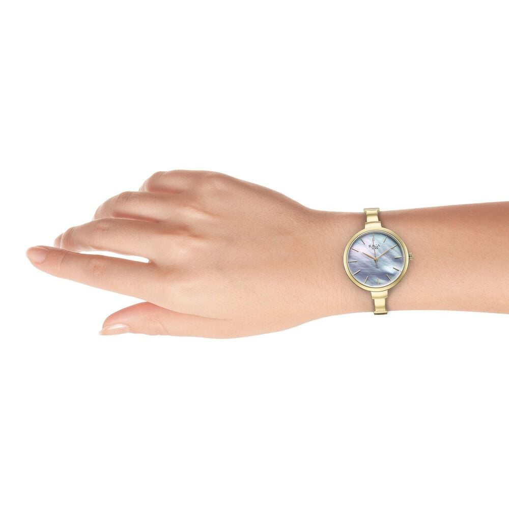 Titan Raga Showstopper Quartz Analog Mother Of Pearl Dial Metal Strap Watch for Women