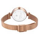 Titan Raga Showstopper Quartz Analog Rose Gold Dial Metal Strap Watch For Women