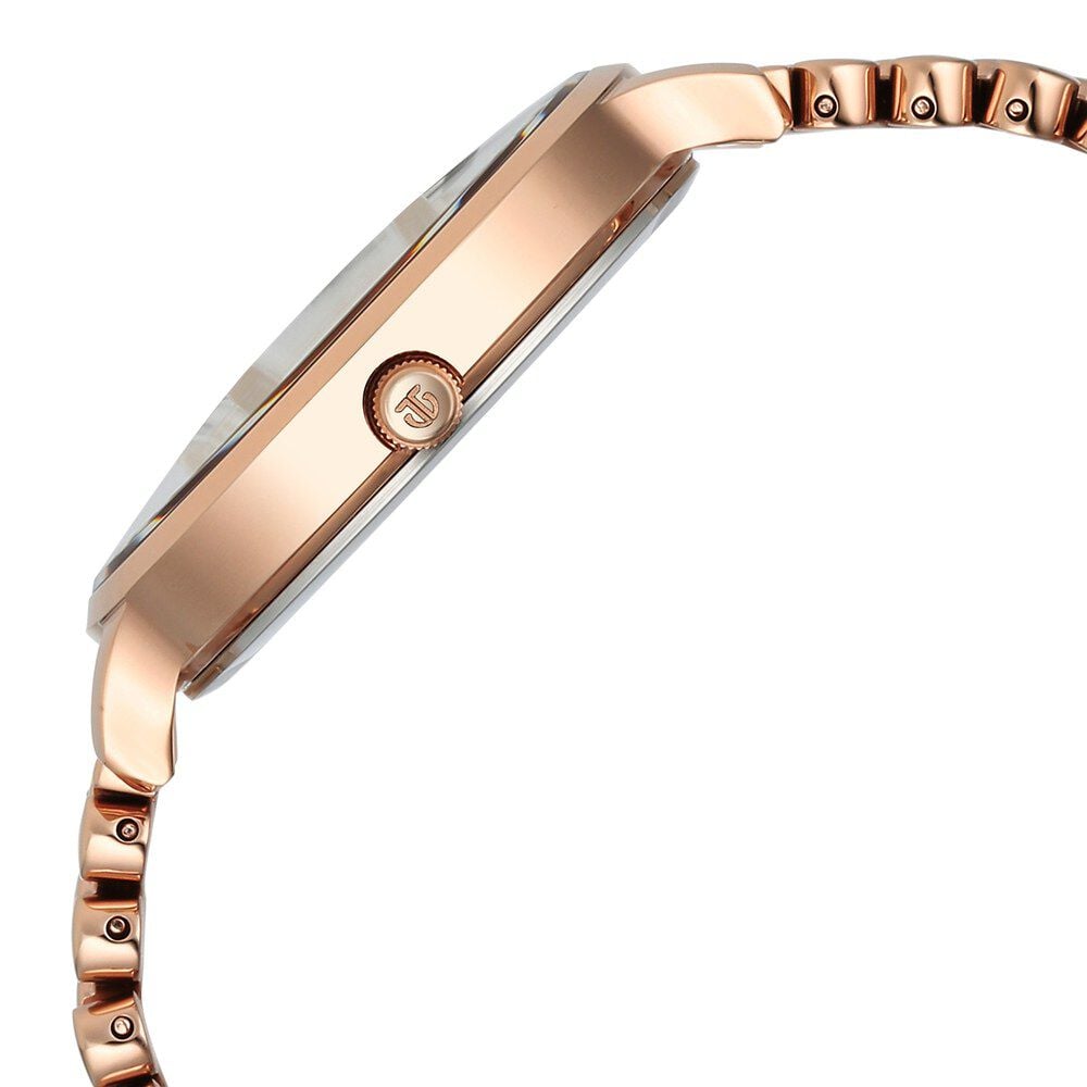 Titan Secluded Quartz Analog Silver Dial Metal Strap Watch For Women