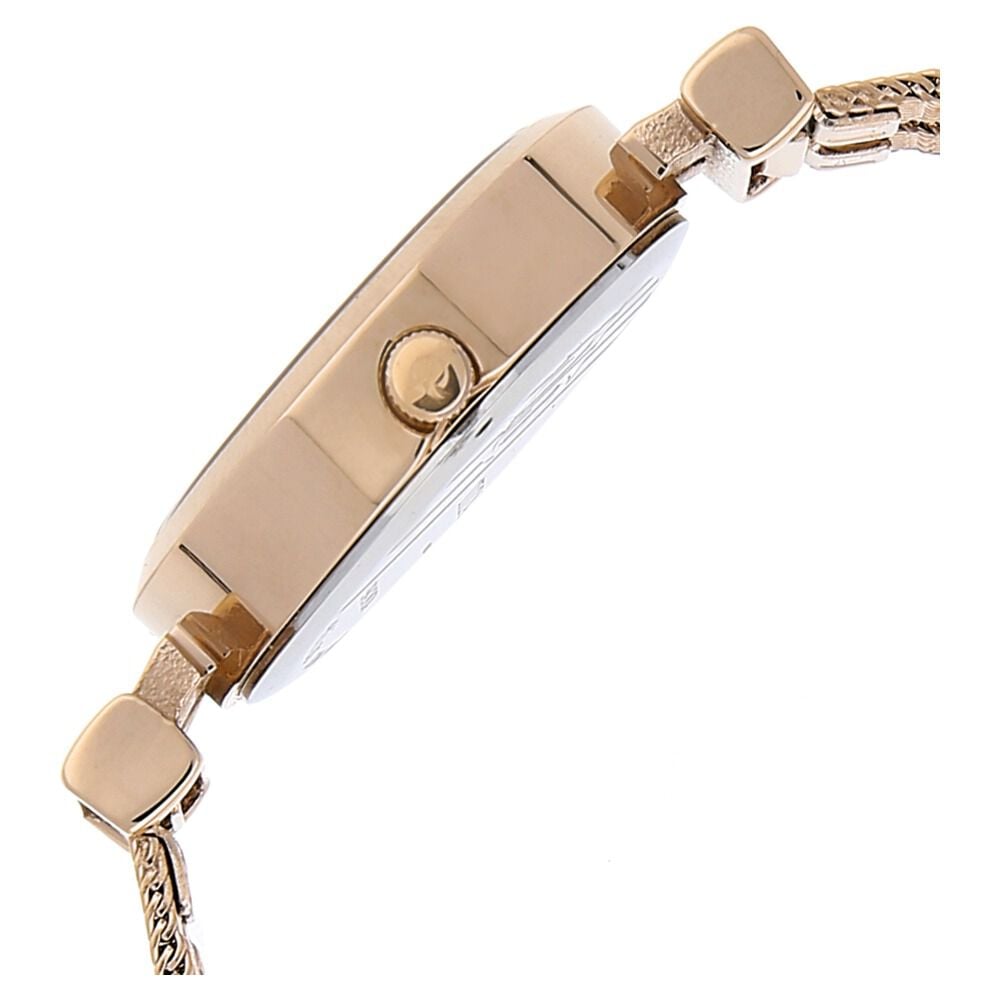 Titan Quartz Analog Rose Gold Dial Stainless Steel Strap Watch for Women