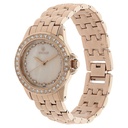 Titan Quartz Analog Champagne Dial Stainless Steel Strap Watch for Women
