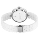 Titan Purple Ceramics Quartz Analog Mother of Pearl Dial White Ceramic Strap Watch For Women