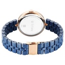 Titan Purple Ceramics Quartz Analog Mother of Pearl Dial Blue Ceramic Strap Watch For Women