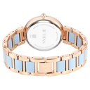 Titan Acetate Quartz Multifunction Mother Of Pearl Dial Two Toned Strap Watch for Women
