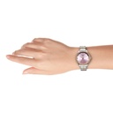 Titan Raga Showstopper Quartz Analog Purple Dial Two Toned Metal Strap Watch For Women