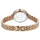 Titan Raga Showstopper Quartz Analog Blue Dial Rose Gold Metal Strap Watch For Women