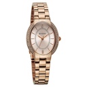 Titan Metro Quartz Analog Rose Gold Dial Stainless Steel Strap Watch For Women