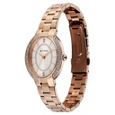 Titan Metro Quartz Analog Rose Gold Dial Stainless Steel Strap Watch For Women
