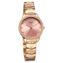 Titan Raga Showstopper Quartz Analog Pink Round Dial Rose Gold Metal Strap Watch For Women