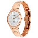 Titan Edge Metal Ladies Allure Quartz Analog Mother Of Pearl Dial Rose Gold Stainless Steel Strap Watch For Women