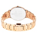 Titan Edge Metal Ladies Allure Quartz Analog Mother Of Pearl Dial Rose Gold Stainless Steel Strap Watch For Women