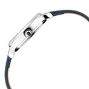 Titan Women's Chic minimalist watch with White dial and leather strap