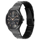 Titan Classic Slim Multifunction Quartz Multifunction Black Dial Stainless Steel Strap Watch For Men