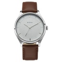 Titan Men's Classic Watch: Gradient Dial & Sleek Markings with Leather Strap