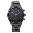 Titan Workwear Multifunction Black Dial Black Metal Strap Watch For Men