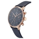 Titan Quartz Multifunction Blue Dial Leather Strap Watch for Men