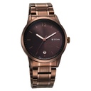 Titan Neo Splash Brown Dial Analog with Date Stainless Steel Strap Watch for Men