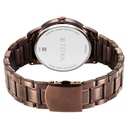 Titan Neo Splash Brown Dial Analog with Date Stainless Steel Strap Watch for Men