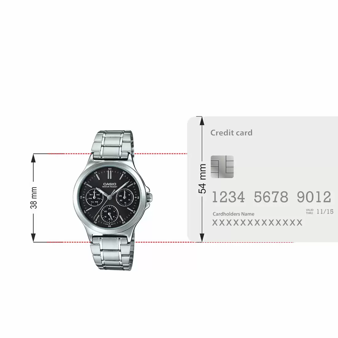 Casio Enticer Ladies LTP-V300HD-1AUIF Women's Watch