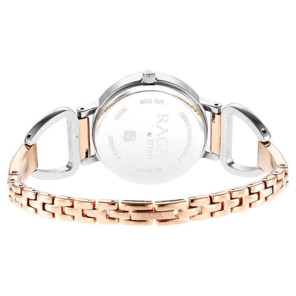 Titan Silver Dial Quartz Analog with Date Watch for Women