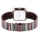 Titan Purple Stackables Quartz Analog Black Dial Two Toned Stainless Steel Strap Watch For Women