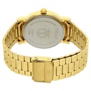 Titan Quartz Analog Silver Dial Golden Stainless Steel Strap Watch For Men