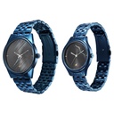 Fastrack Mixmatched Quartz Analog Black Dial Blue Stainless Steel Strap Watch for Couple