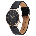 Fastrack Stunners X Quartz Analog Black Dial Leather Strap Watch For Girls