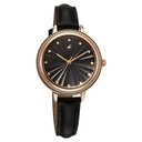 Fastrack Stunners X Quartz Analog Black Dial Leather Strap Watch For Girls