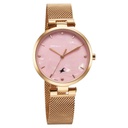 Fastrack Stunners X Quartz Analog Pink Mother Of Pearl Dial Stainless Steel Strap Watch For Girls