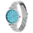 Fastrack Fundamentals Quartz Analog Blue Dial Stainless Steel Strap Watch for Girls