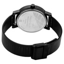 Fastrack Animal Print Quartz Analog with Date Black Dial Stainless Steel Strap Watch for Girls
