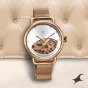 Fastrack Automatics Silver Dial Stainless Steel Strap Watch for Girls