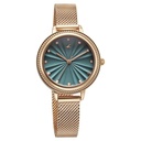 Fastrack Stunners X Quartz Analog Green Dial Stainless Steel Strap Watch For Girls