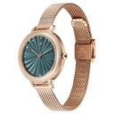 Fastrack Stunners X Quartz Analog Green Dial Stainless Steel Strap Watch For Girls