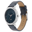 Fastrack Crush Quartz Analog Black Dial Leather Strap Watch for Guys