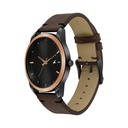 Fastrack Stunners Quartz Analog Black dial Leather Strap Watch for Guys