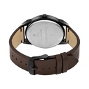 Fastrack Stunners Quartz Analog Black dial Leather Strap Watch for Guys
