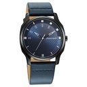 Fastrack Stunners Quartz Analog Blue Dial Leather Strap Watch for Guys