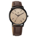 Fastrack Stunners X Quartz Analog Beige Dial Leather Strap Watch For Guys