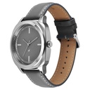 Fastrack Stunners X Quartz Analog Grey Dial Leather Strap Watch For Guys